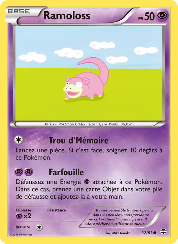 Scan HD carte Pokémon Ramoloss 32/83 — Générations