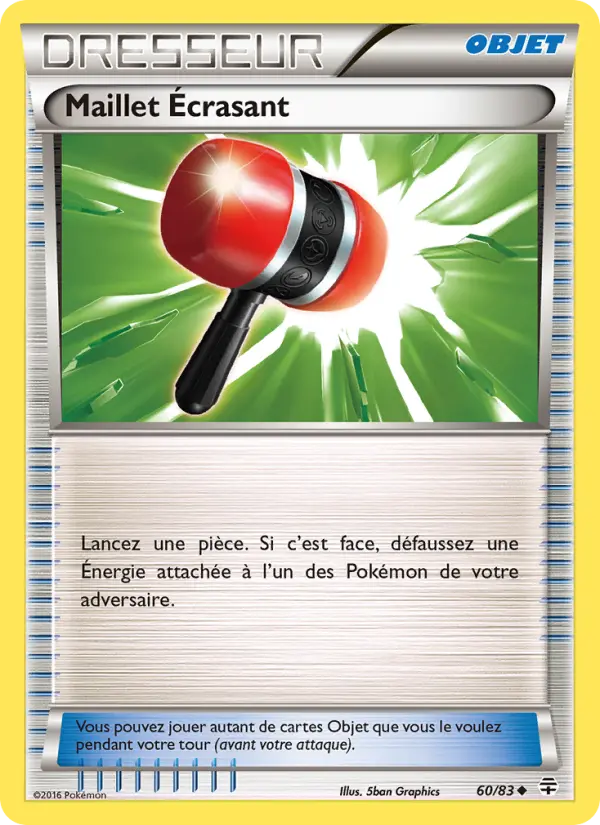 Scan HD carte Pokémon Maillet Écrasant 60/83 — Générations