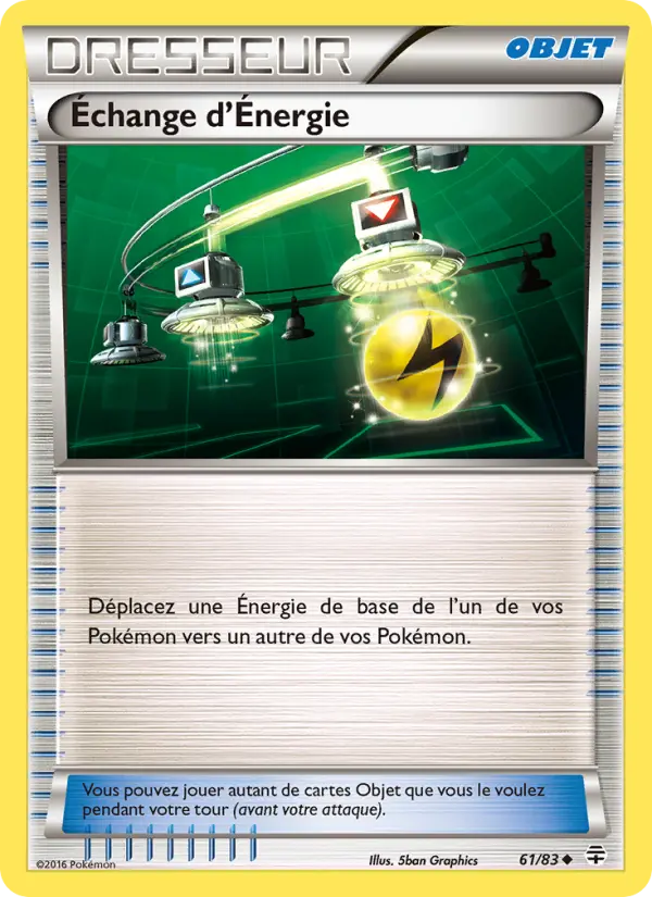 Scan HD carte Pokémon Échange d'Énergie 61/83 — Générations