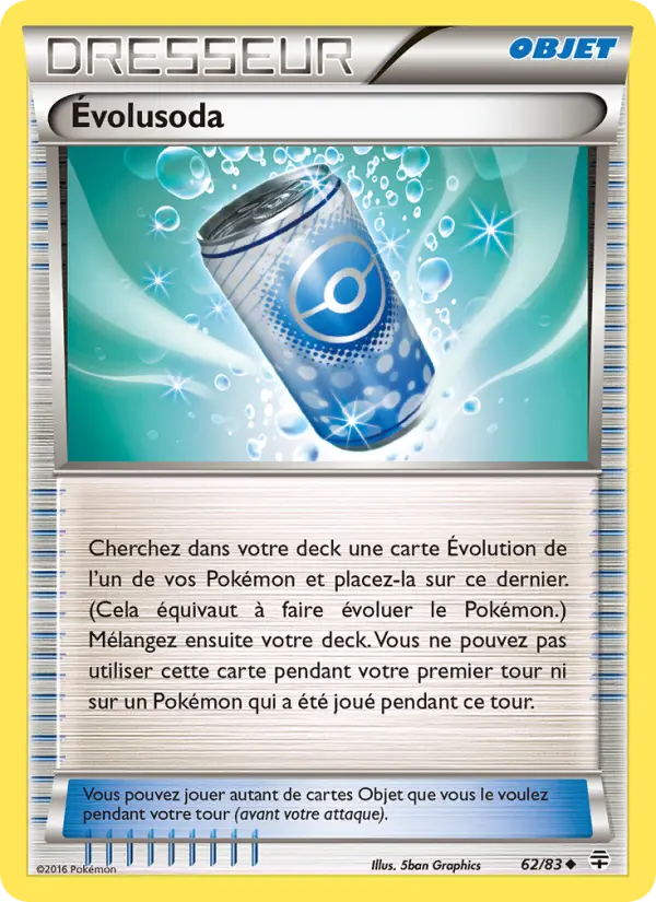 Scan HD carte Pokémon Évolusoda 62/83 — Générations