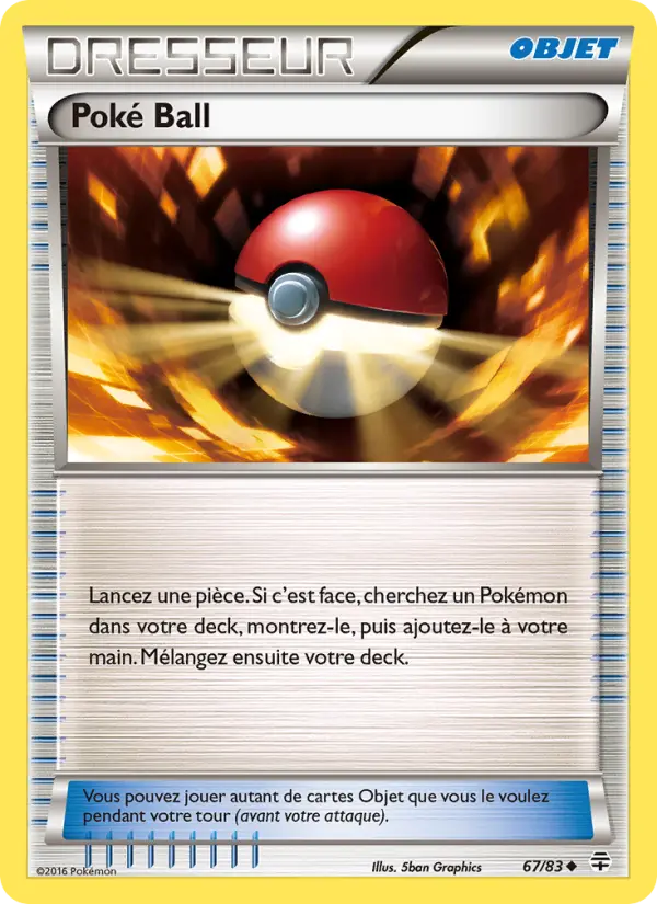Scan HD carte Pokémon Poké Ball 67/83 — Générations
