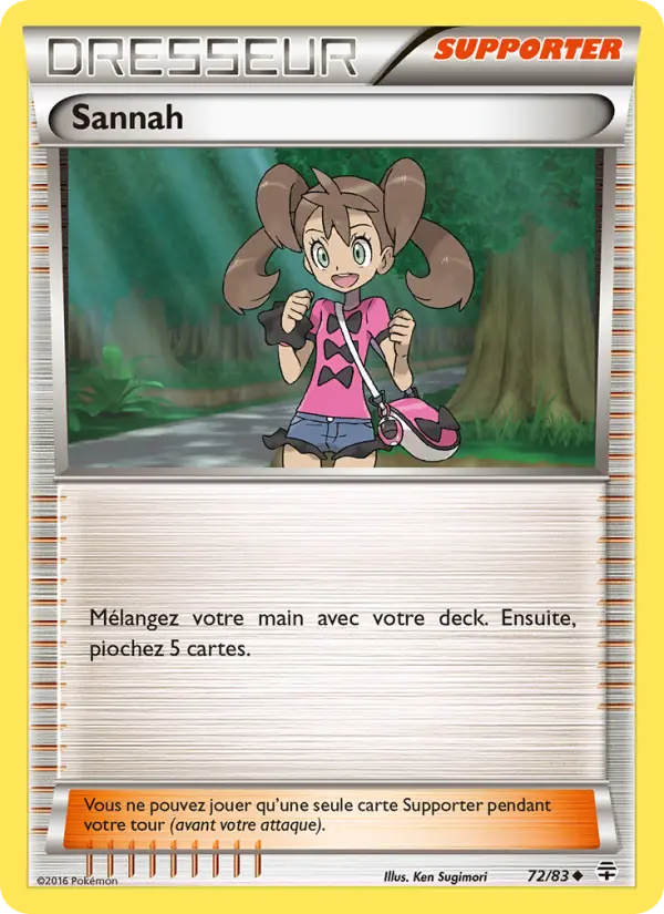 Scan HD carte Pokémon Sannah 72/83 — Générations