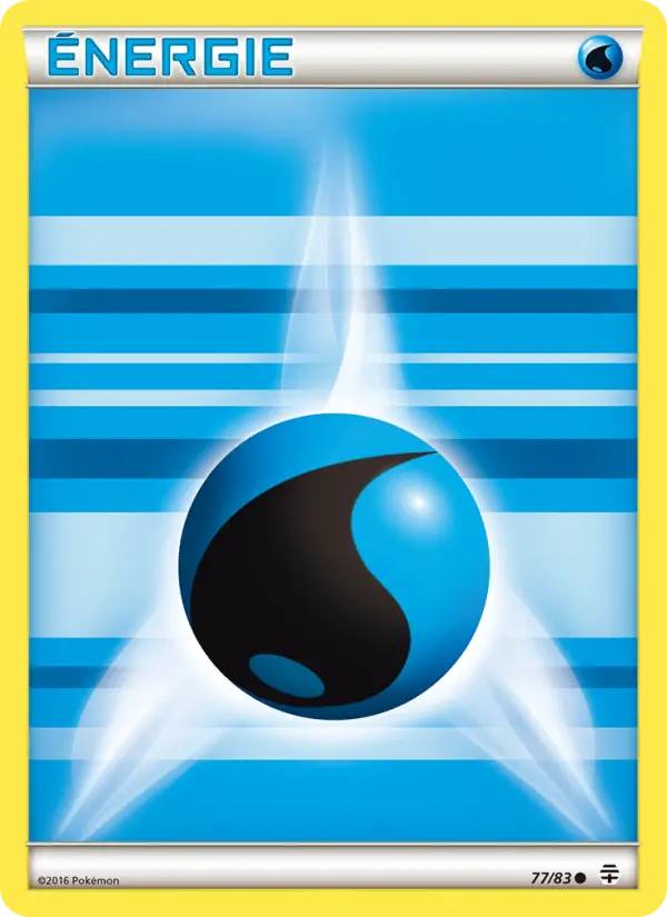 Scan HD carte Pokémon Énergie Water de base 77/83 — Générations
