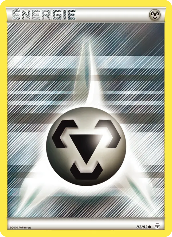 Scan HD carte Pokémon Énergie Metal de base 82/83 — Générations