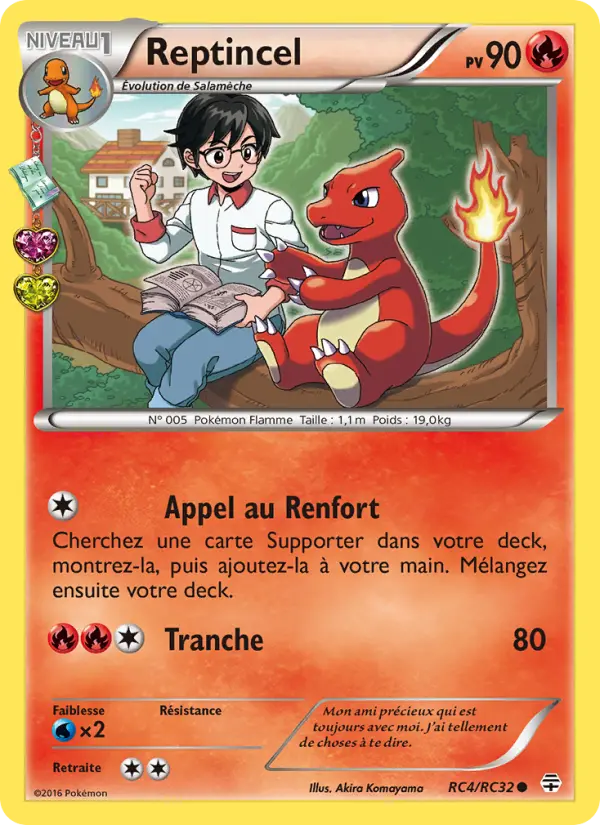Scan HD carte Pokémon Reptincel RC4/83 — Générations