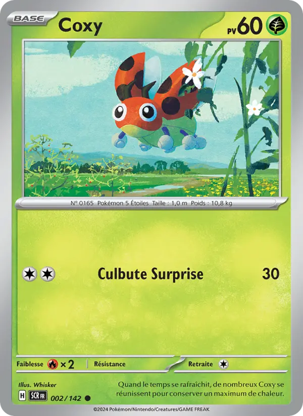 Scan HD carte Pokémon Coxy 002/142 — Couronne Stellaire