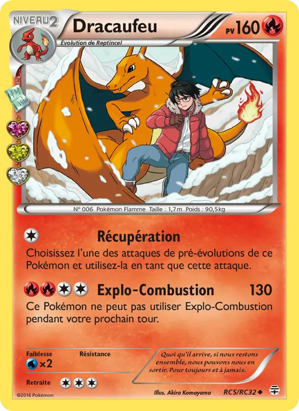 Scan HD carte Pokémon Dracaufeu RC5/83 — Générations