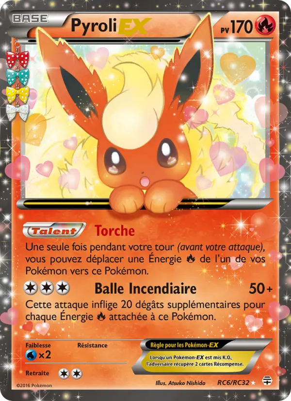 Scan HD carte Pokémon Pyroli-EX RC6/83 — Générations