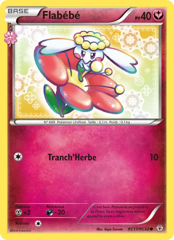 Scan HD carte Pokémon Flabébé RC17/83 — Générations