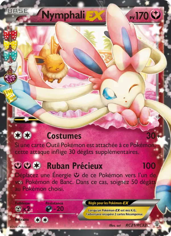 Scan HD carte Pokémon Nymphali-EX RC21/83 — Générations