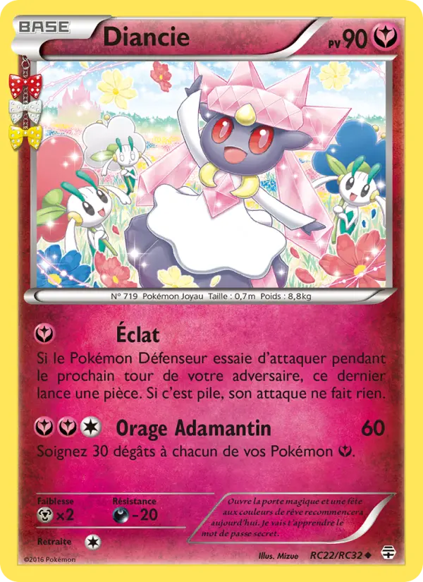 Scan HD carte Pokémon Diancie RC22/83 — Générations