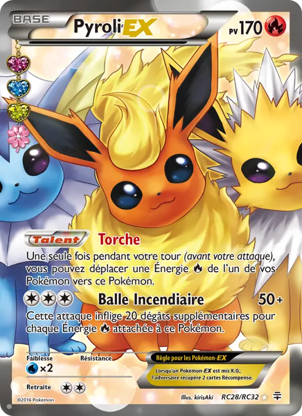 Scan HD carte Pokémon Pyroli-EX RC28/83 — Générations