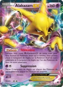 Carte Pokemon Alakazam EX 25/124 Impact des Destins