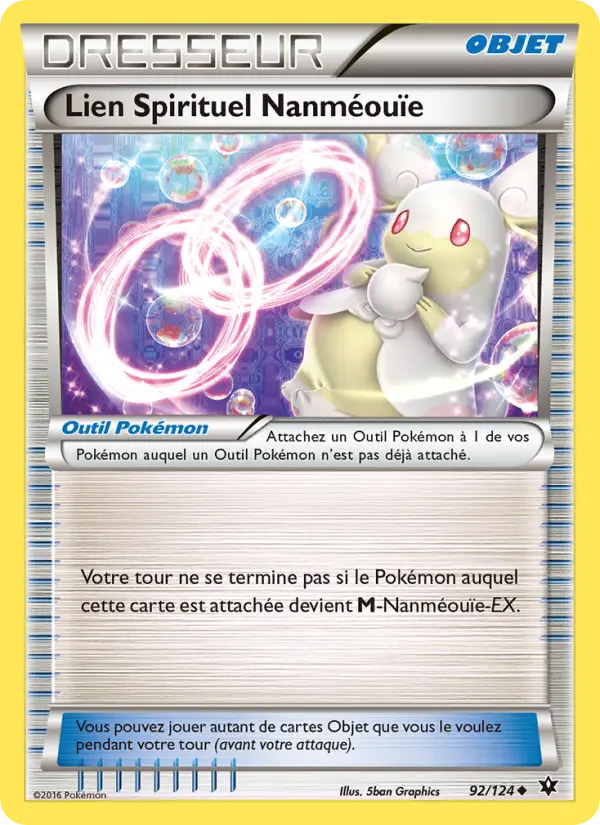 Scan HD carte Pokémon Lien Spirituel Nanméouïe 92/124 — Impact des Destins