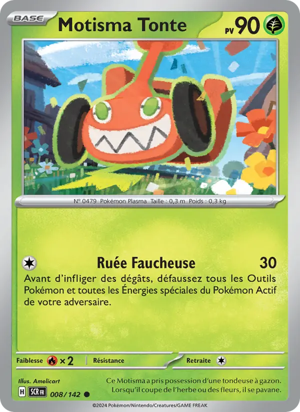 Scan HD carte Pokémon Motisma Tonte 008/142 — Couronne Stellaire