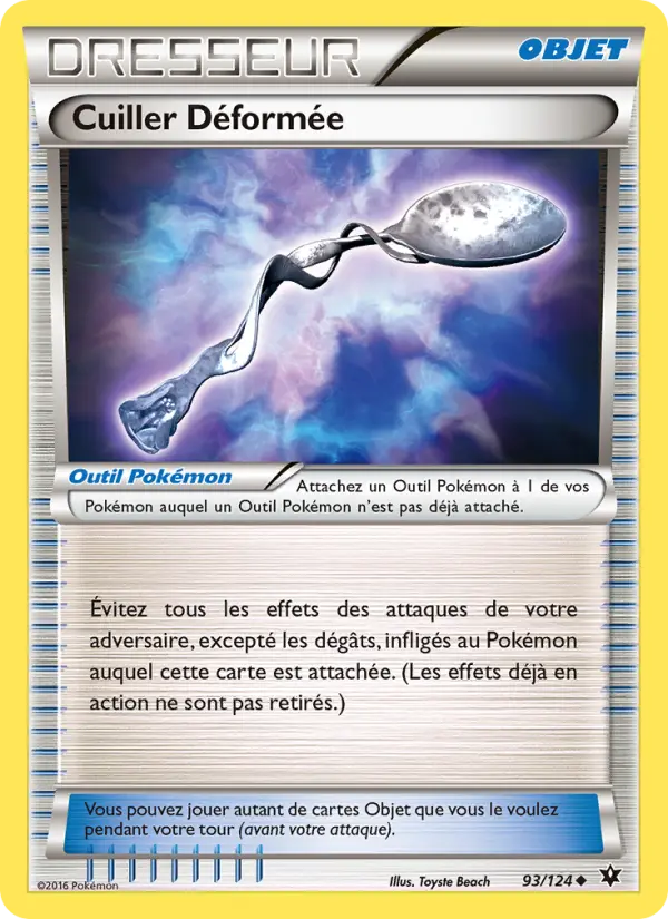 Scan HD carte Pokémon Cuiller Déformée 93/124 — Impact des Destins