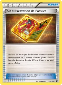 Carte Pokemon Kit d'Excavation de Fossiles 101/124 Impact des Destins