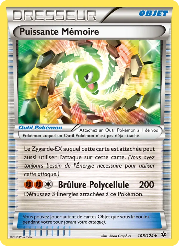 Scan HD carte Pokémon Puissante Mémoire 108/124 — Impact des Destins