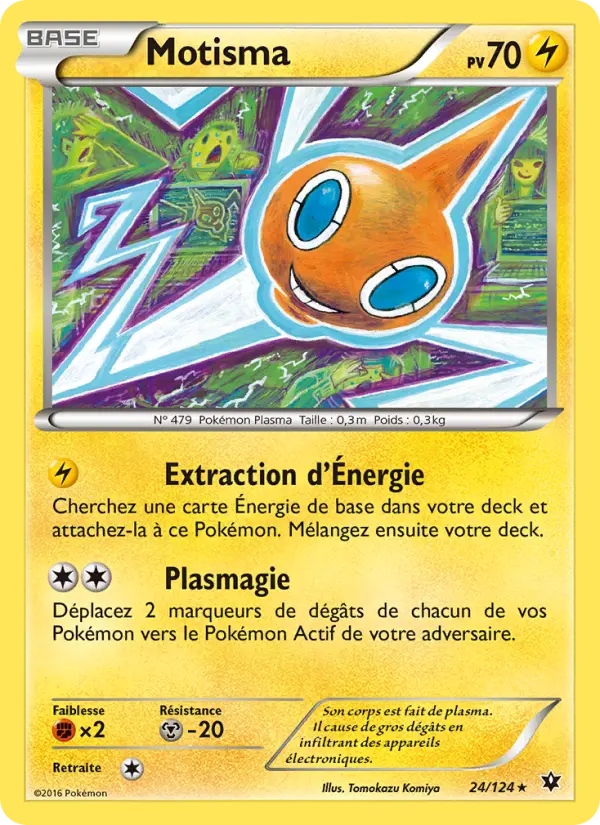 Scan HD carte Pokémon Motisma 24/124 — Impact des Destins