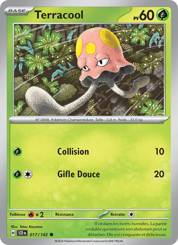 Scan HD carte Pokémon Terracool 017/142 — Couronne Stellaire