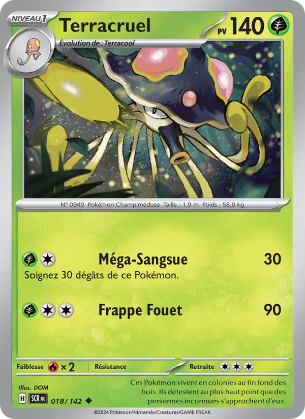 Scan HD carte Pokémon Terracruel 018/142 — Couronne Stellaire