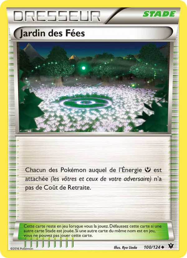 Scan HD carte Pokémon Jardin des Fées 100/124 — Impact des Destins