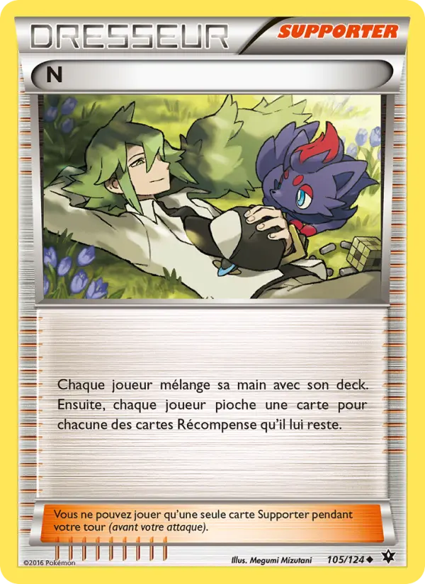 Scan HD carte Pokémon N 105/124 — Impact des Destins