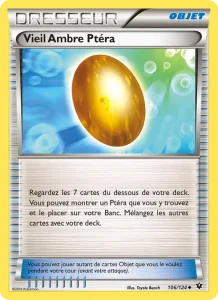 Carte Pokemon Vieil Ambre Ptéra 106/124 Impact des Destins