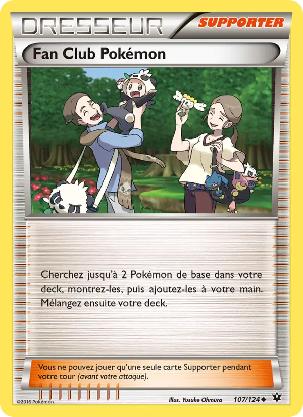 Scan HD carte Pokémon Fan Club Pokémon 107/124 — Impact des Destins