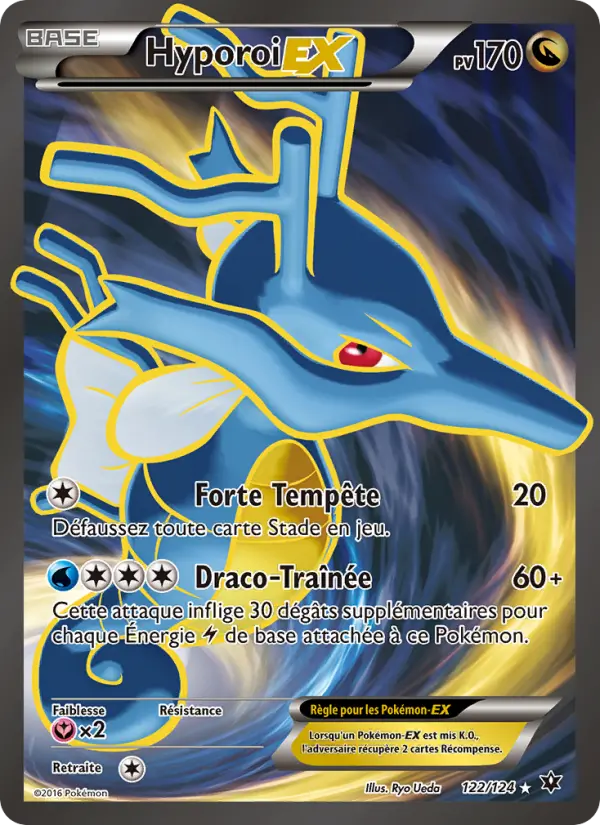 Scan HD carte Pokémon Hyporoi EX 122/124 — Impact des Destins