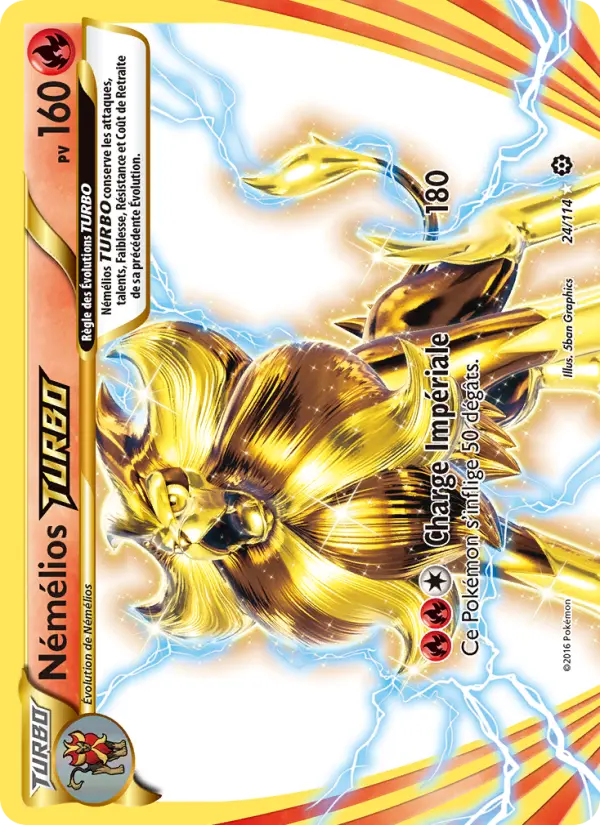 Scan HD carte Pokémon Némélios TURBO 24/114 — Offensive Vapeur