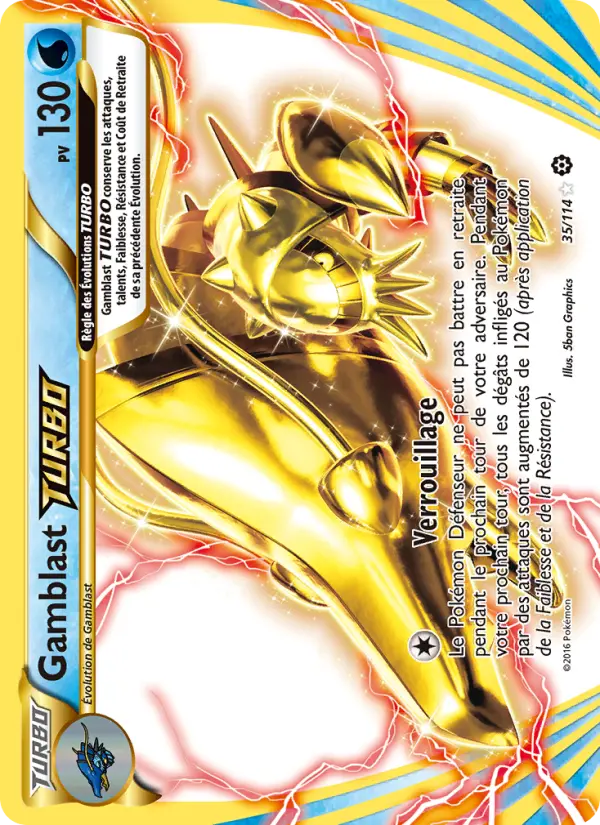 Scan HD carte Pokémon Gamblast TURBO 35/114 — Offensive Vapeur