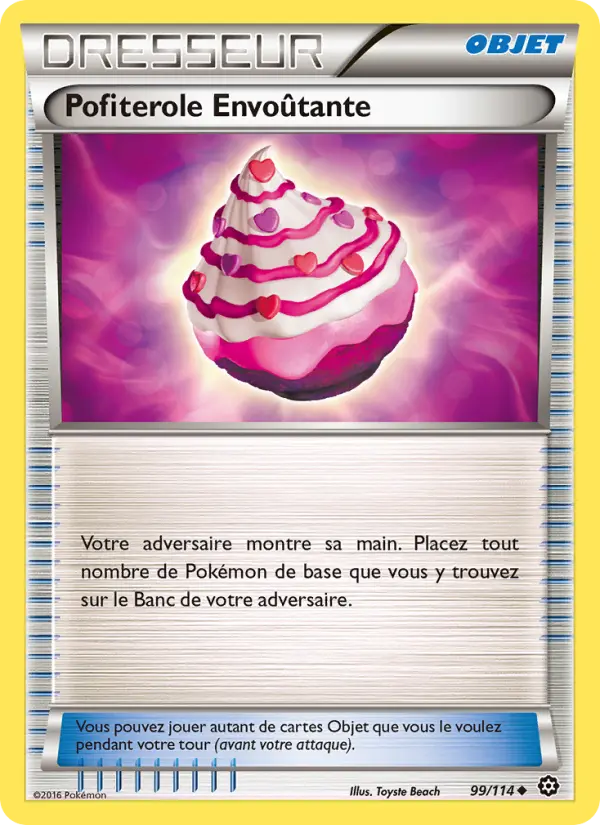 Scan HD carte Pokémon Pofiterole Envoûtante 99/114 — Offensive Vapeur