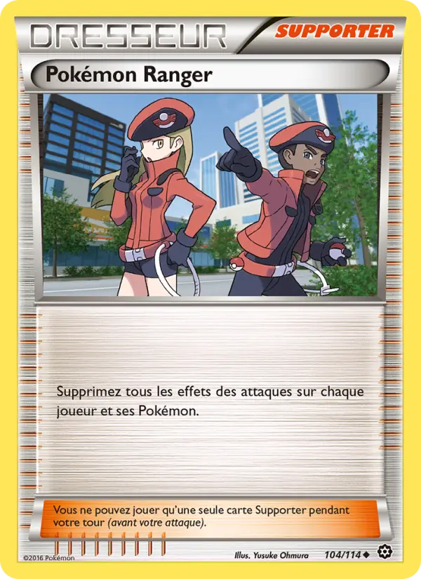 Scan HD carte Pokémon Pokémon Ranger 104/114 — Offensive Vapeur
