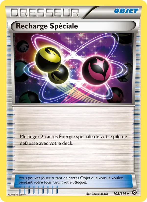Scan HD carte Pokémon Recharge Spéciale 105/114 — Offensive Vapeur