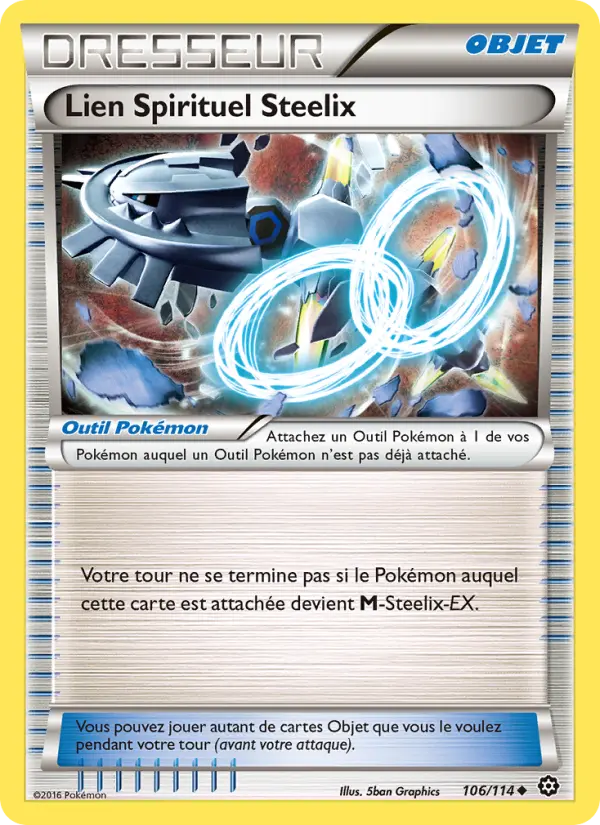 Scan HD carte Pokémon Lien Spirituel Steelix 106/114 — Offensive Vapeur