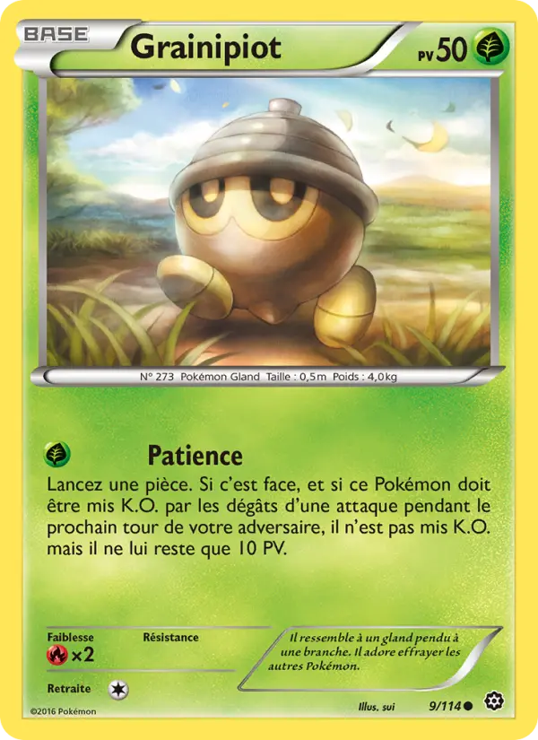 Scan HD carte Pokémon Grainipiot 9/114 — Offensive Vapeur