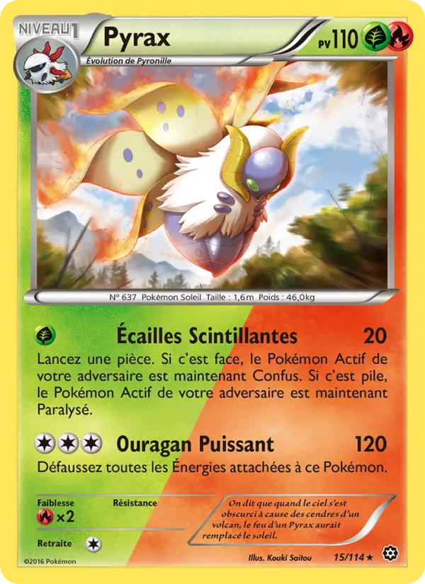 Scan HD carte Pokémon Pyrax 15/114 — Offensive Vapeur