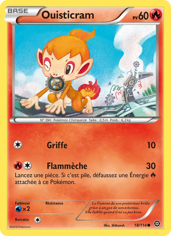 Scan HD carte Pokémon Ouisticram 18/114 — Offensive Vapeur