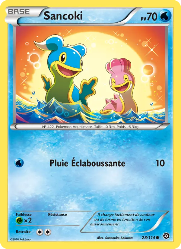 Scan HD carte Pokémon Sancoki 28/114 — Offensive Vapeur