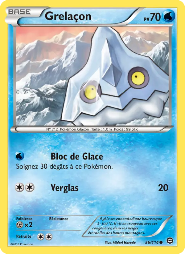 Scan HD carte Pokémon Grelaçon 36/114 — Offensive Vapeur