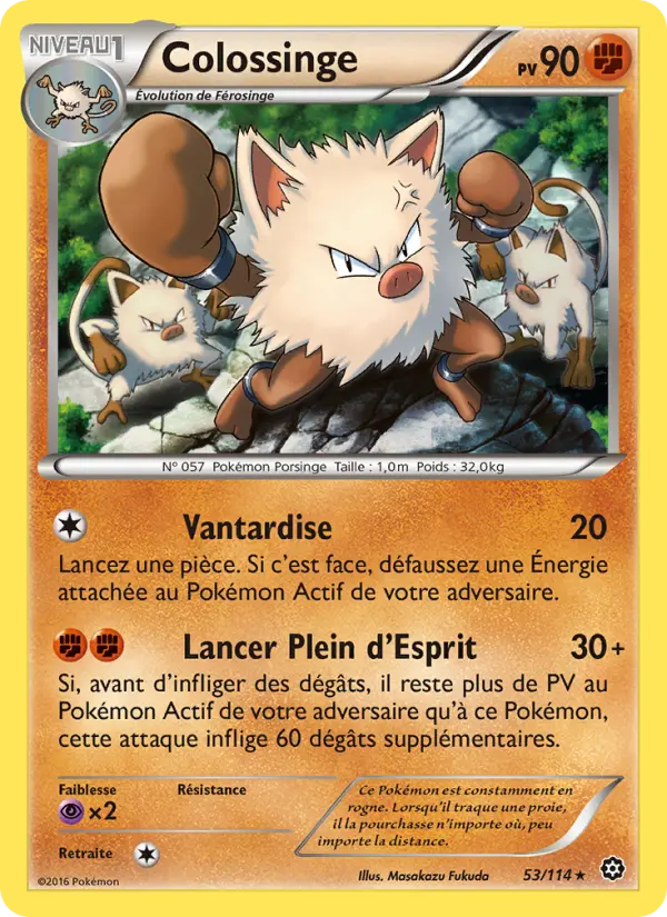 Scan HD carte Pokémon Colossinge 53/114 — Offensive Vapeur