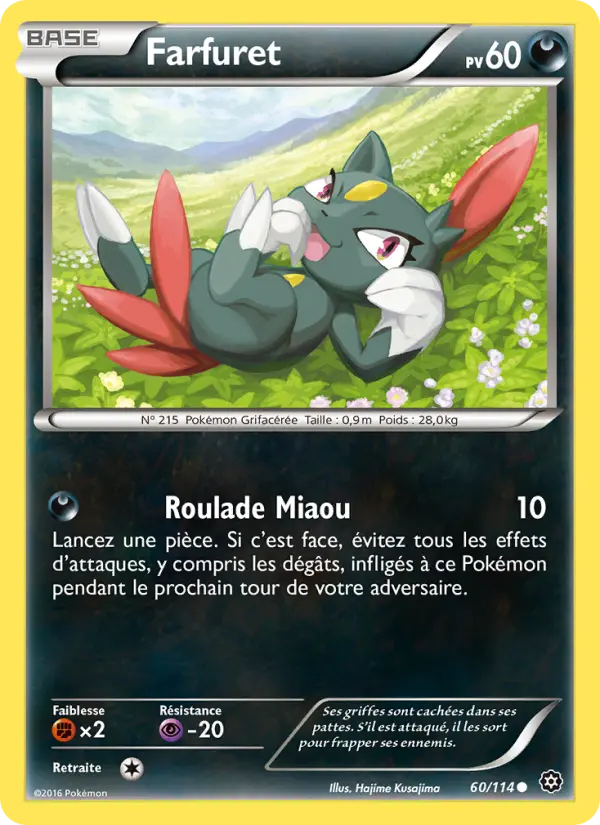 Scan HD carte Pokémon Farfuret 60/114 — Offensive Vapeur