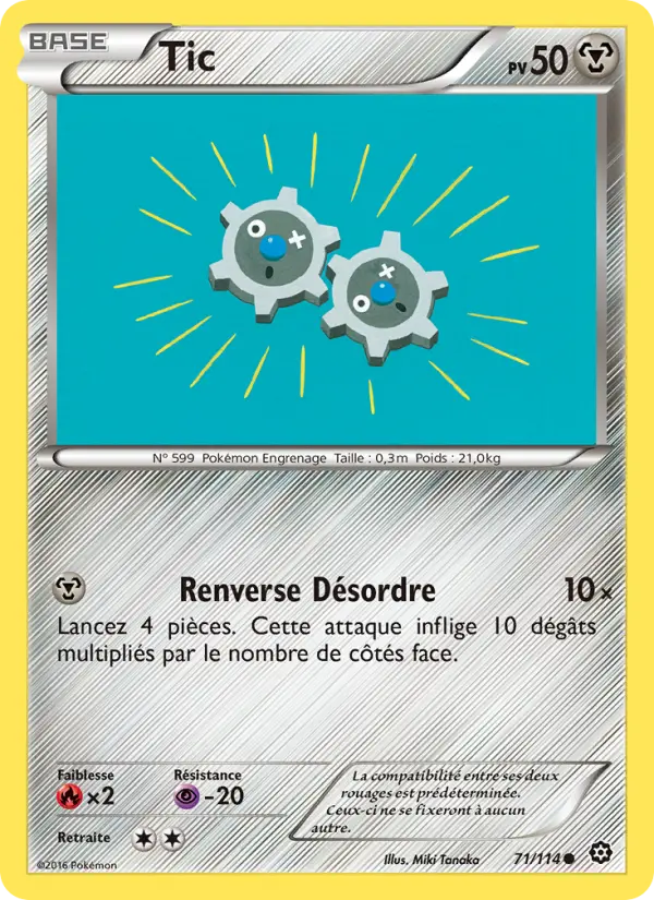 Scan HD carte Pokémon Tic 71/114 — Offensive Vapeur