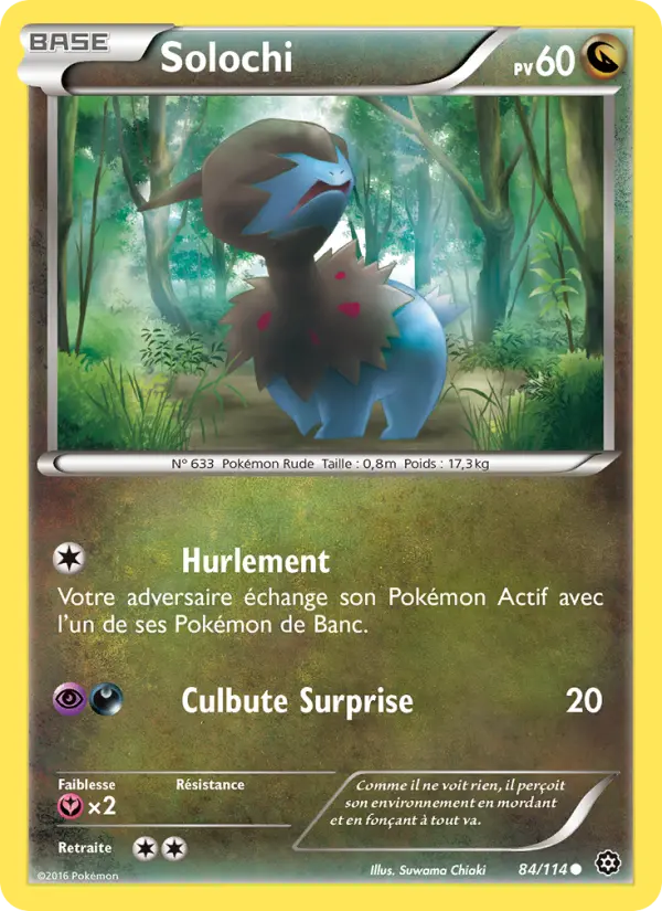 Scan HD carte Pokémon Solochi 84/114 — Offensive Vapeur