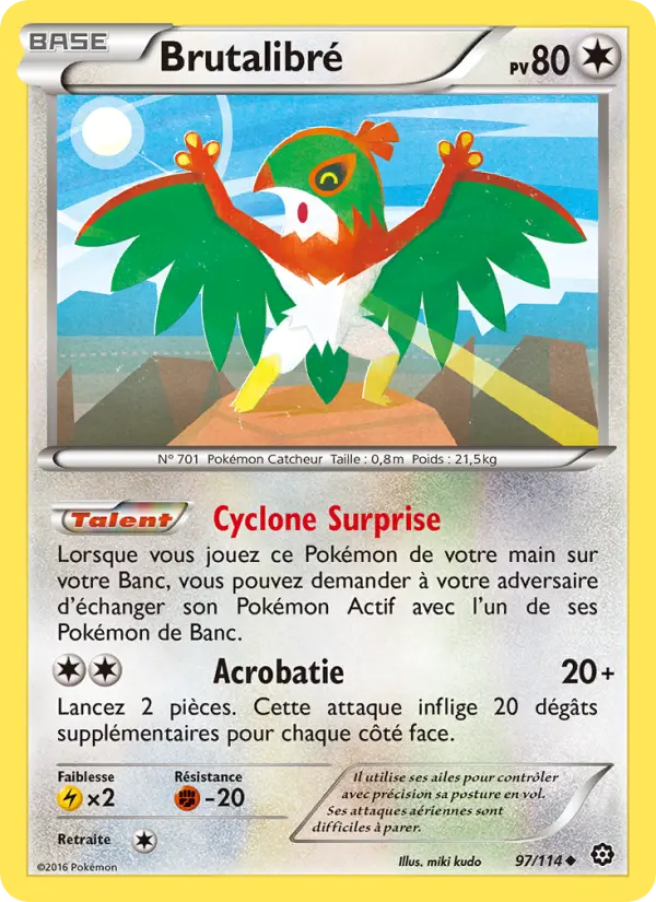 Scan HD carte Pokémon Brutalibré 97/114 — Offensive Vapeur