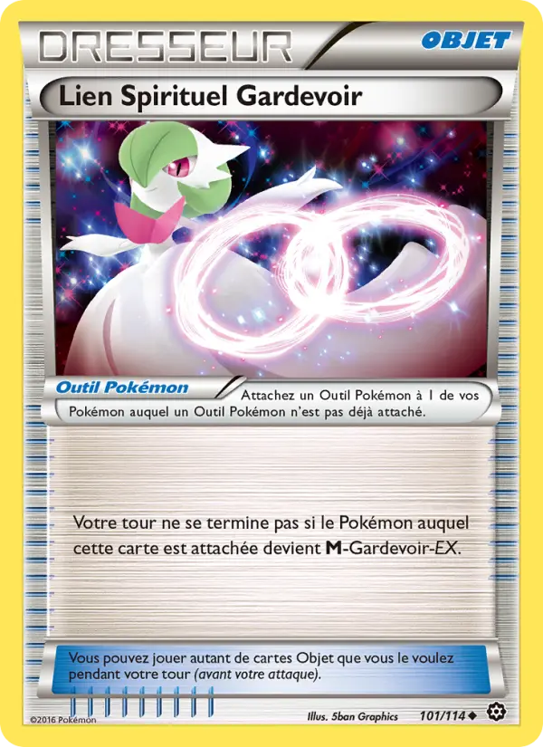 Scan HD carte Pokémon Lien Spirituel Gardevoir 101/114 — Offensive Vapeur