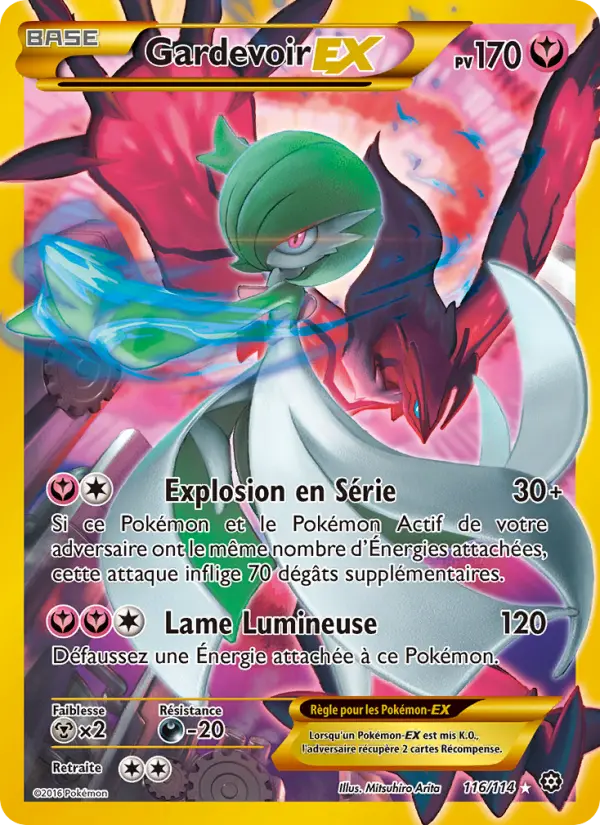 Scan HD carte Pokémon Gardevoir EX 116/114 — Offensive Vapeur