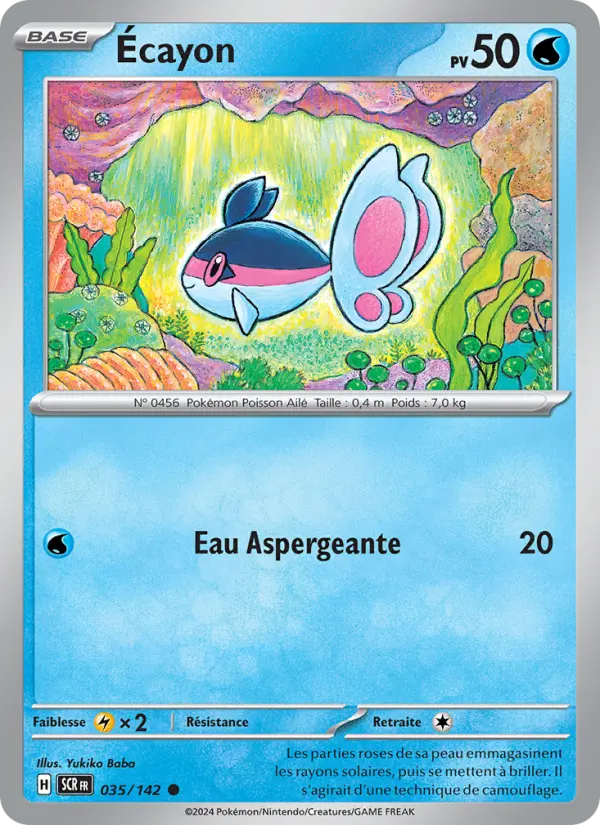 Scan HD carte Pokémon Écayon 035/142 — Couronne Stellaire