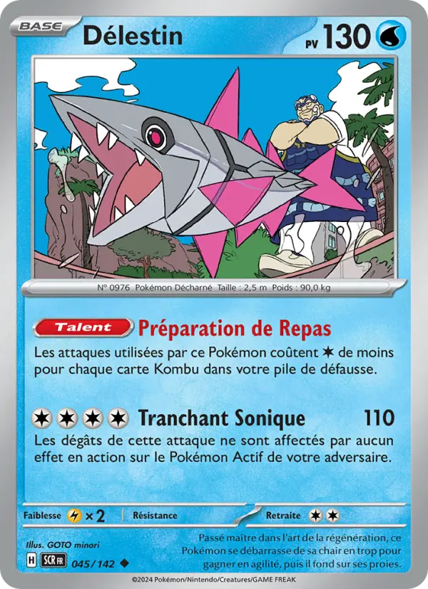 Scan HD carte Pokémon Délestin 045/142 — Couronne Stellaire